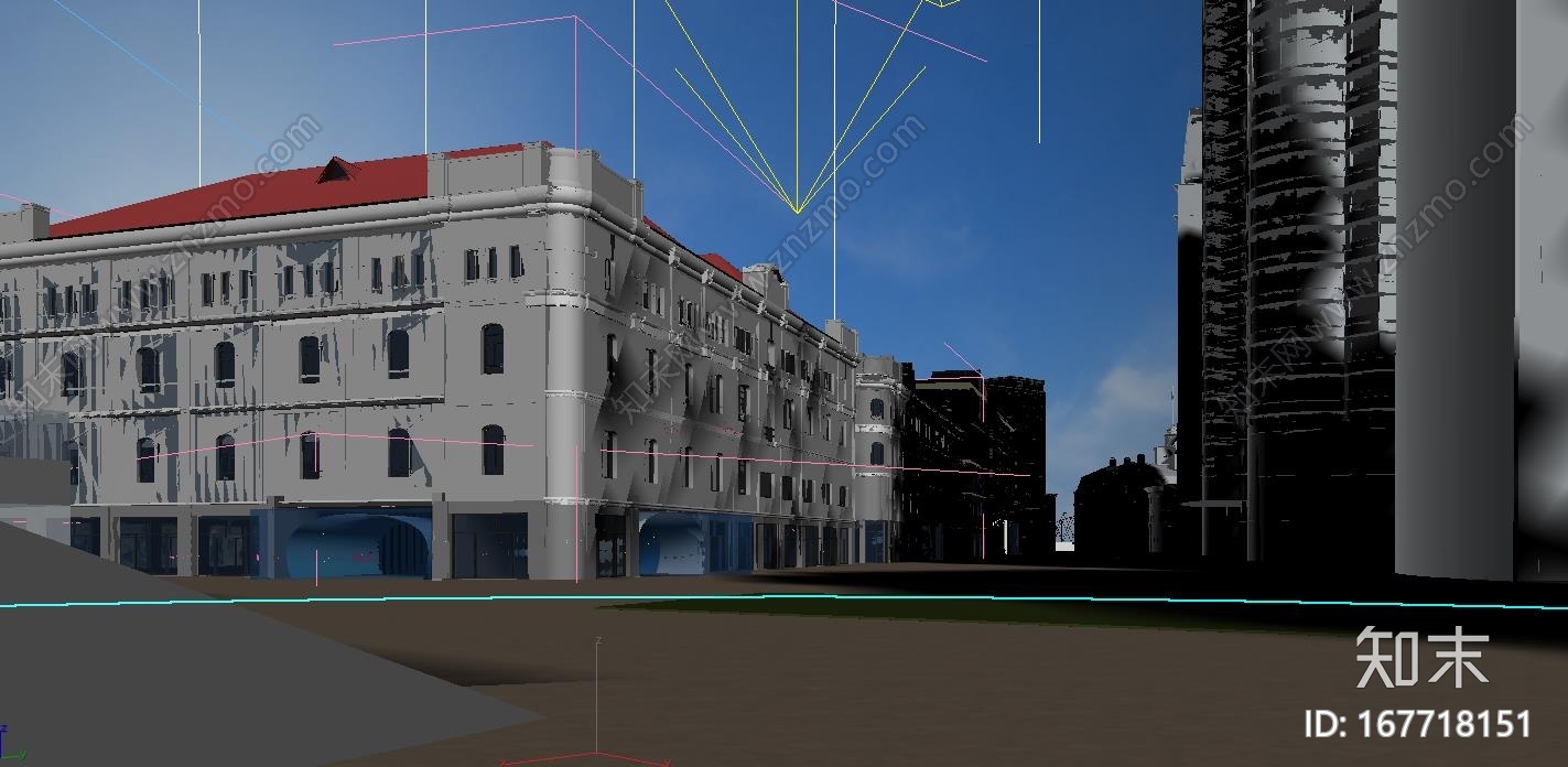 商业街改造CG模型下载【ID:167718151】