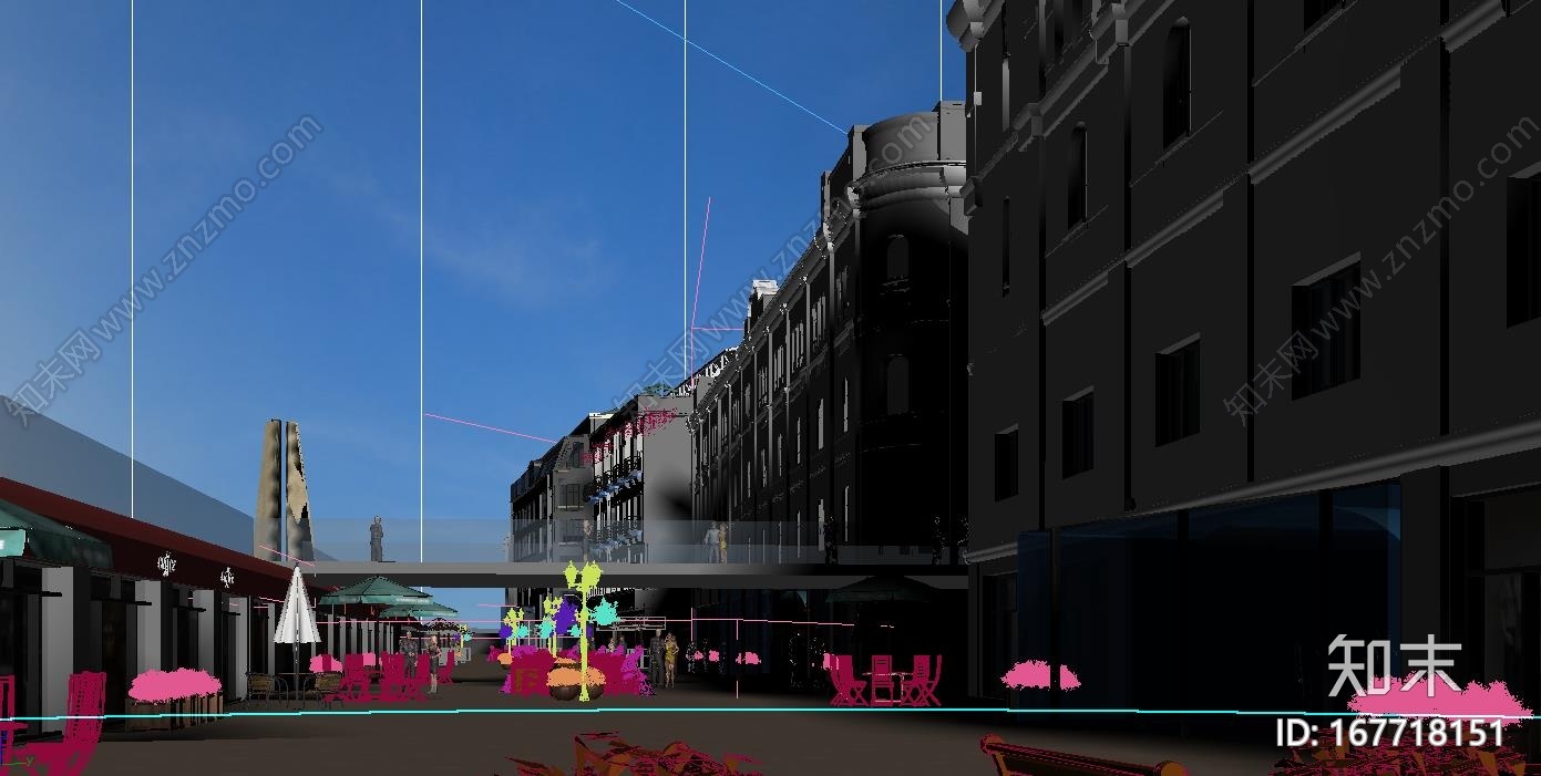 商业街改造CG模型下载【ID:167718151】