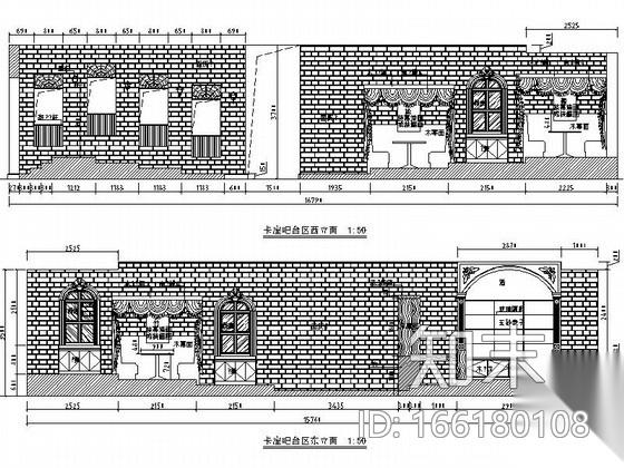 经典设计浓郁独特民国风餐厅CAD装修施工图（含效果）cad施工图下载【ID:166180108】