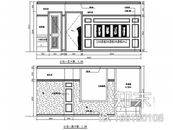 经典设计浓郁独特民国风餐厅CAD装修施工图（含效果）cad施工图下载【ID:166180108】