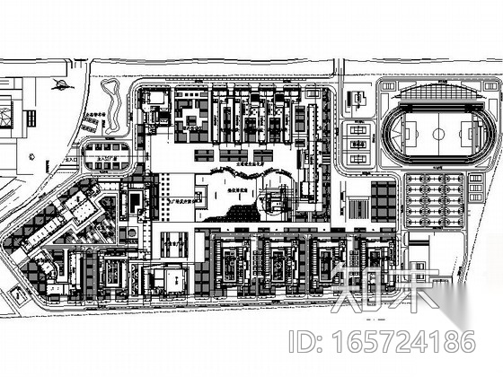 [东莞]大学高校市政景观规划设计施工图施工图下载【ID:165724186】