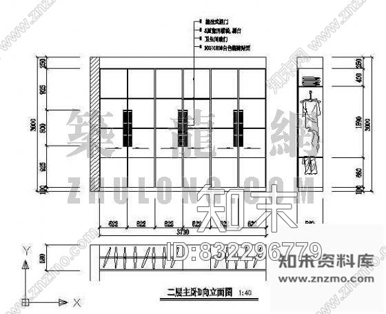 图块/节点衣柜cad施工图下载【ID:832296779】