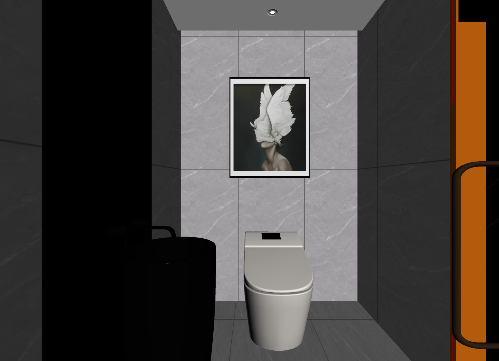 现代酒店卫生间3D模型下载【ID:1214718463】