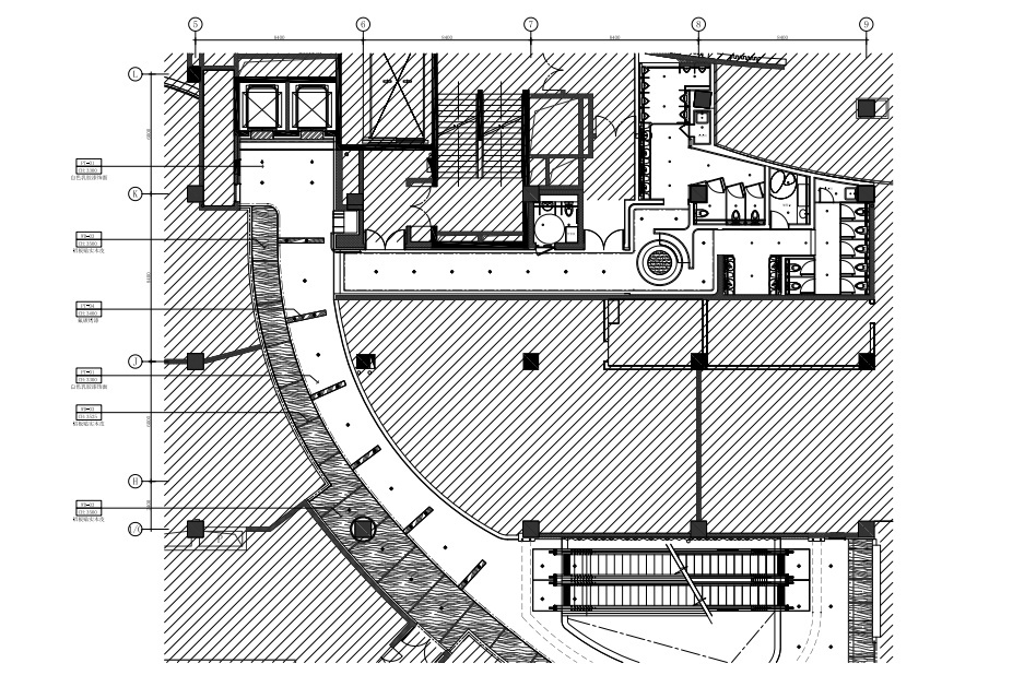 [福州]三层现代风格中心商场施工图(含效果图+SU模型)cad施工图下载【ID:160705137】