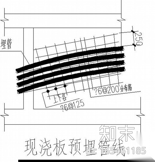 二层坡屋面连体别墅施工图(含建筑图)cad施工图下载【ID:165461185】