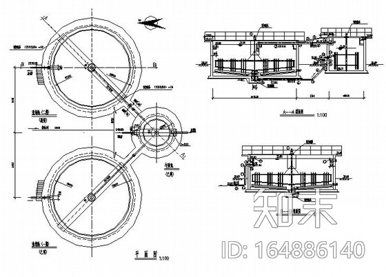 某A2O工艺污水处理厂图纸cad施工图下载【ID:164886140】