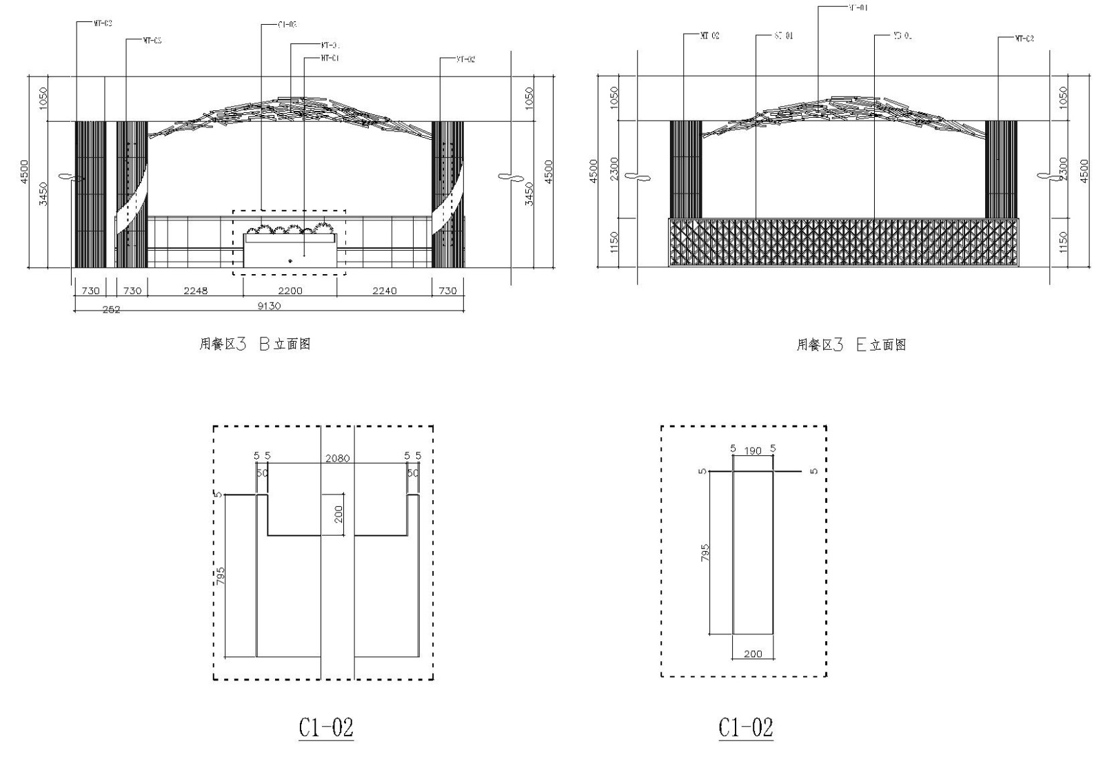 [江苏]泰思特西餐厅裝修設計圖紙施工图cad施工图下载【ID:160422177】