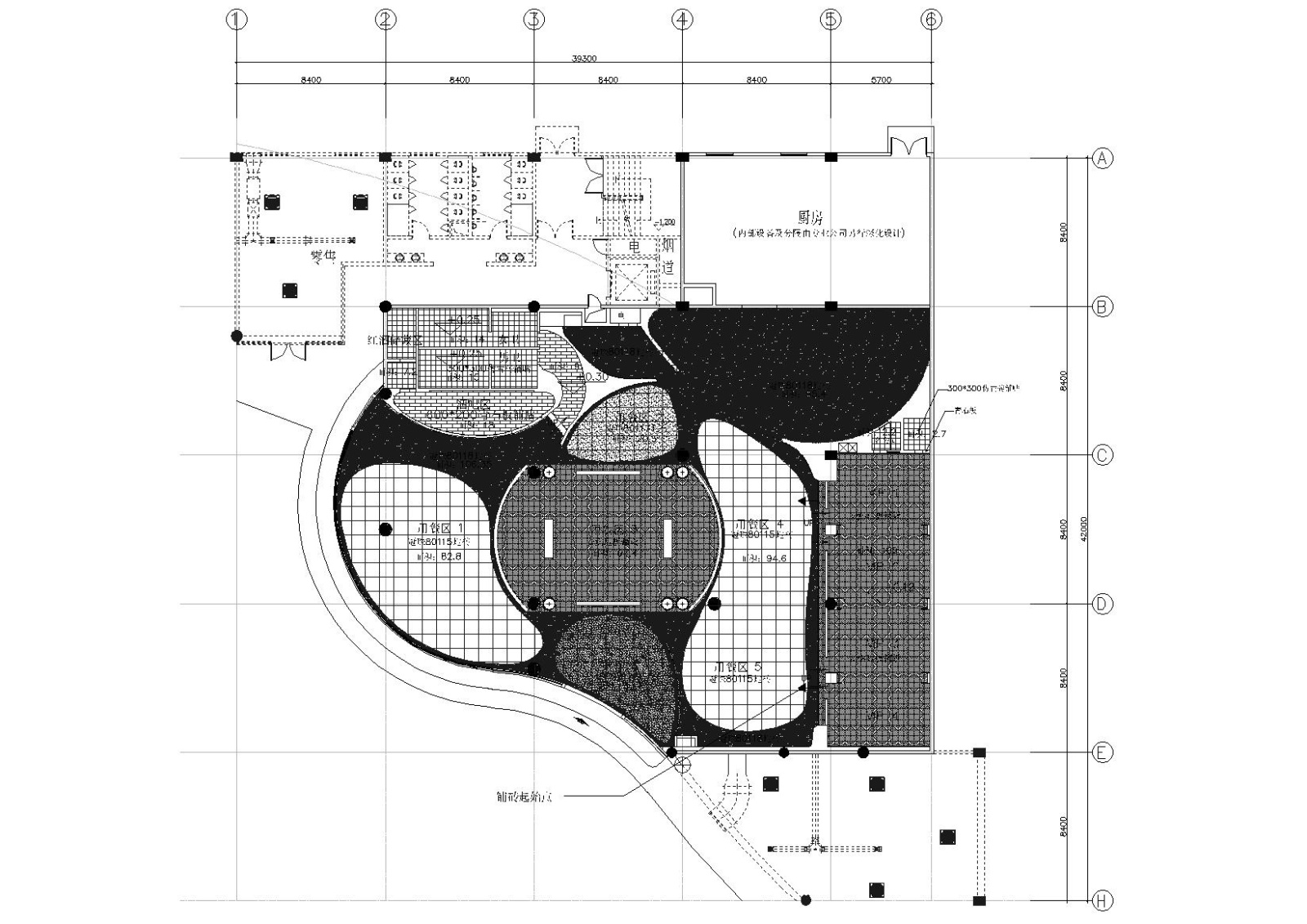 [江苏]泰思特西餐厅裝修設計圖紙施工图cad施工图下载【ID:160422177】