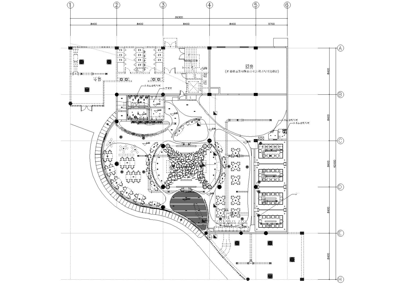 [江苏]泰思特西餐厅裝修設計圖紙施工图cad施工图下载【ID:160422177】