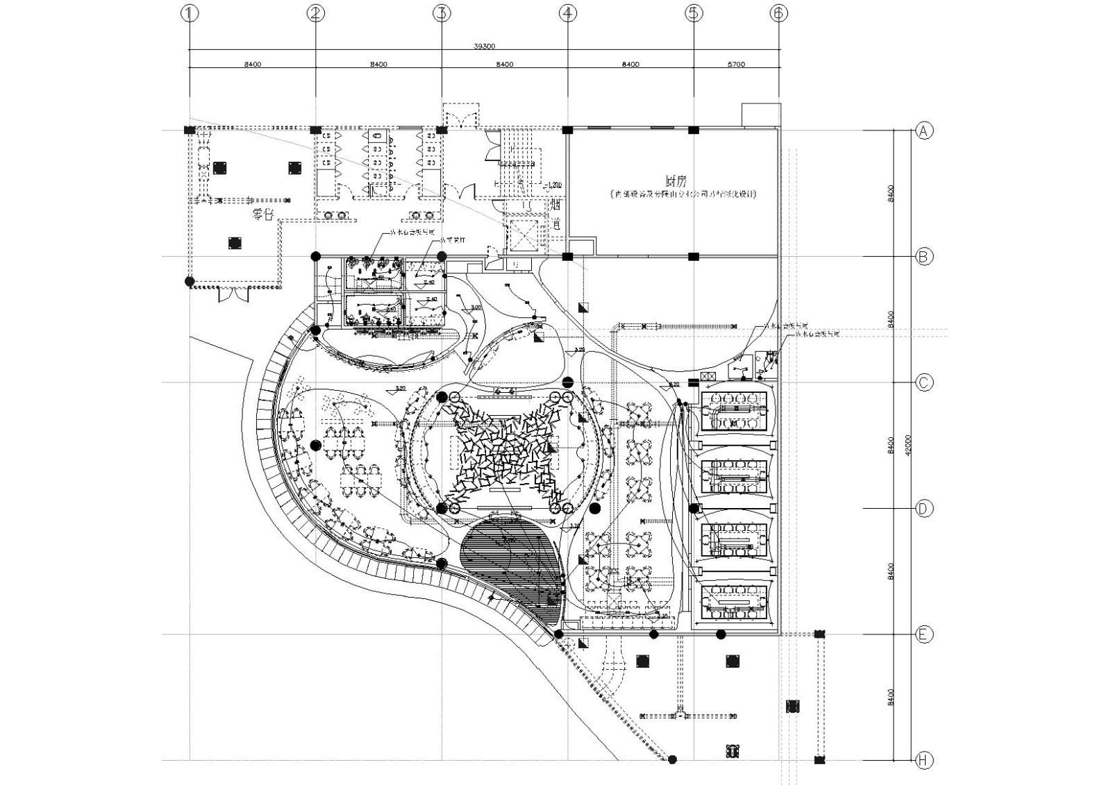 [江苏]泰思特西餐厅裝修設計圖紙施工图cad施工图下载【ID:160422177】