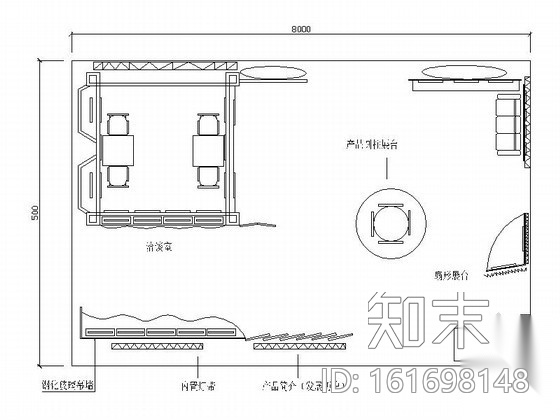 海信某展示厅内装修图cad施工图下载【ID:161698148】