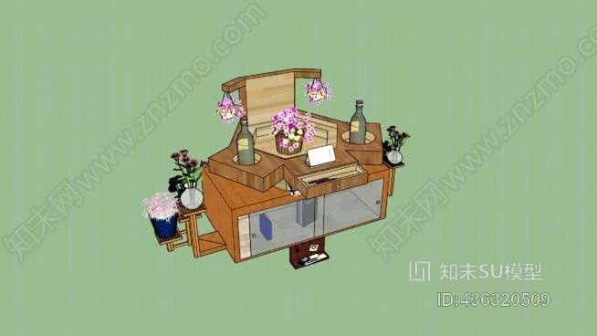 我的设计书架SU模型下载【ID:436320509】