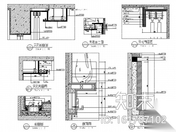 [海南]滨海度假中心典雅一居室样板间装修施工图cad施工图下载【ID:161707102】