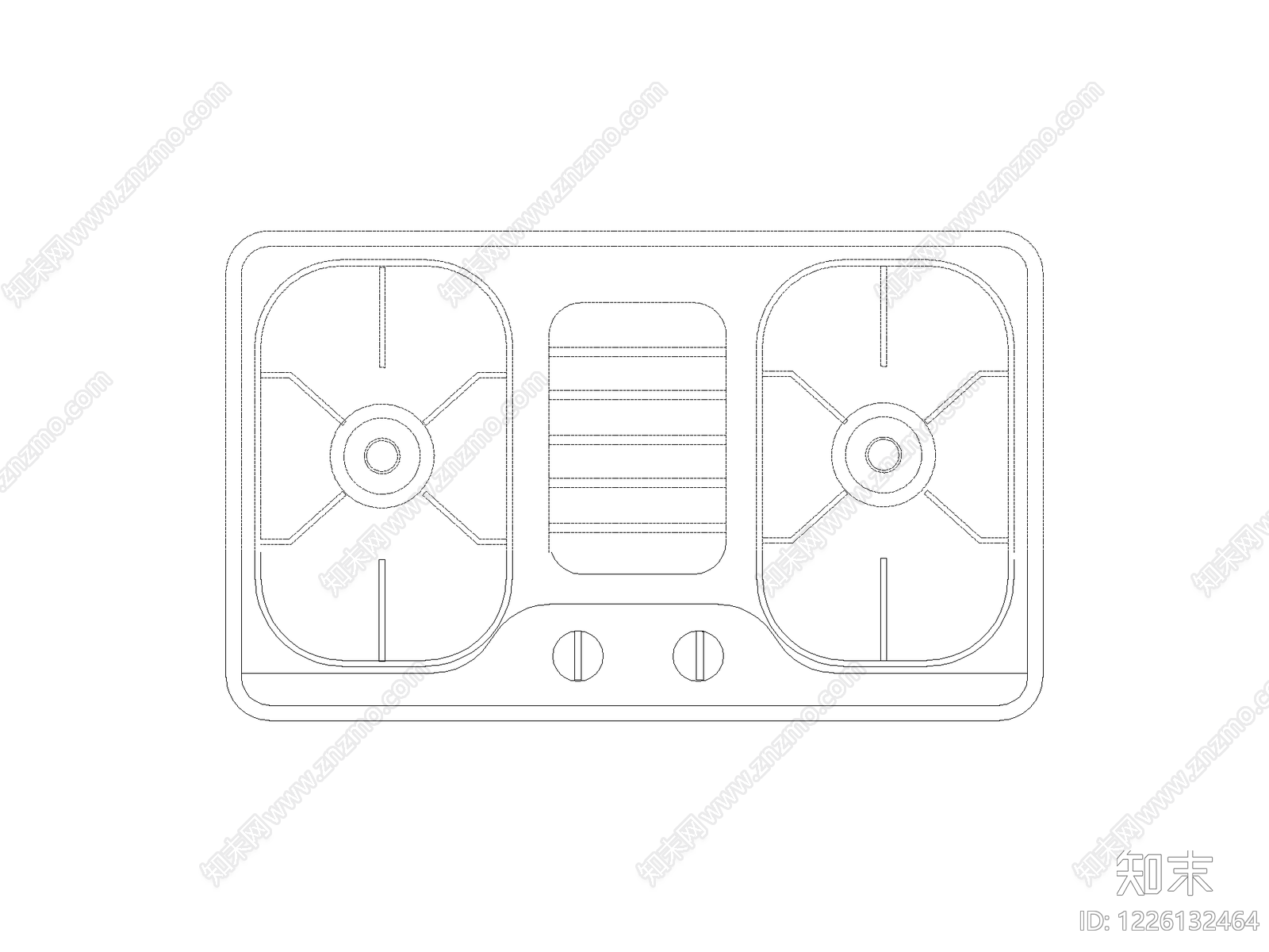 现代厨房设施CAD图纸