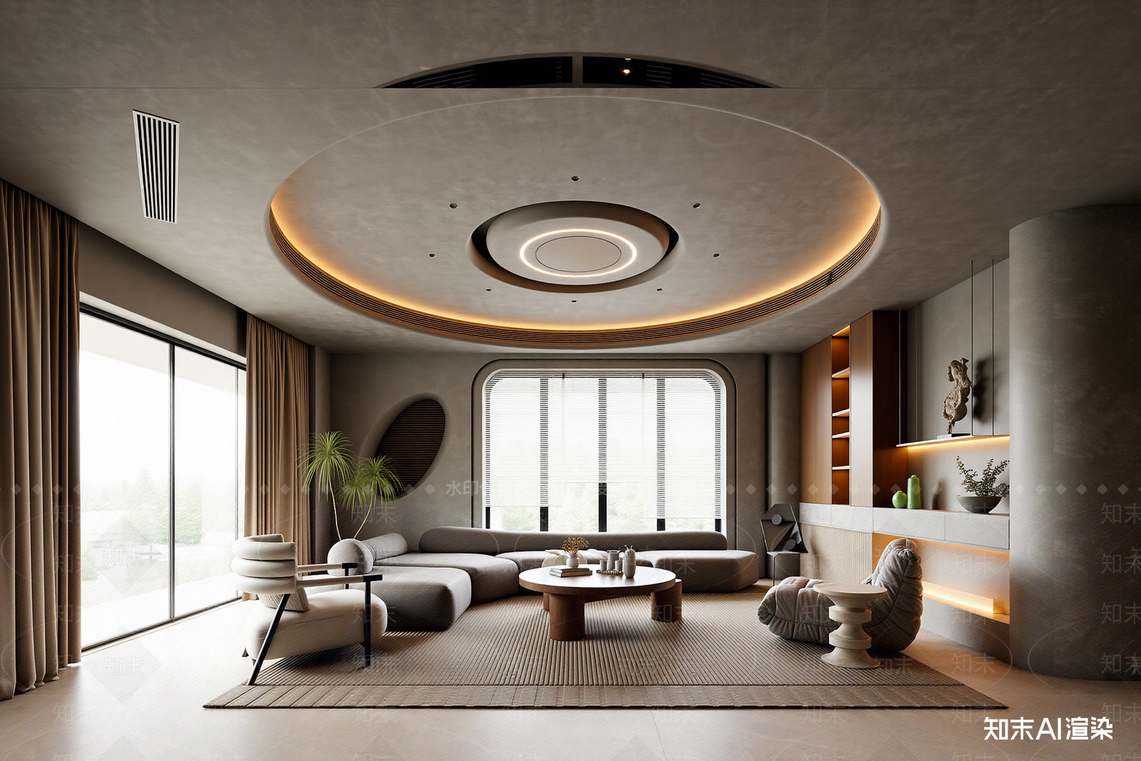 侘寂家居客厅3D模型下载【ID:1221925854】
