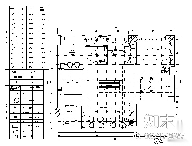 一野设计公司办公空间设计施工图（附效果图）cad施工图下载【ID:967179027】