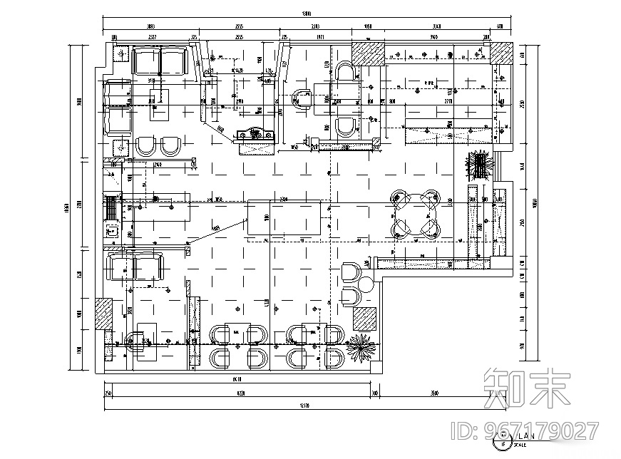 一野设计公司办公空间设计施工图（附效果图）cad施工图下载【ID:967179027】