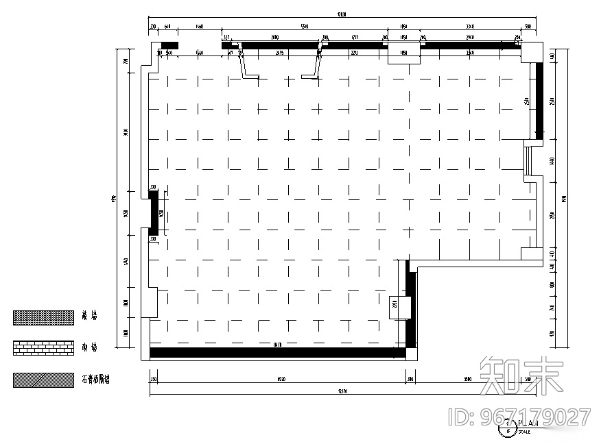 一野设计公司办公空间设计施工图（附效果图）cad施工图下载【ID:967179027】