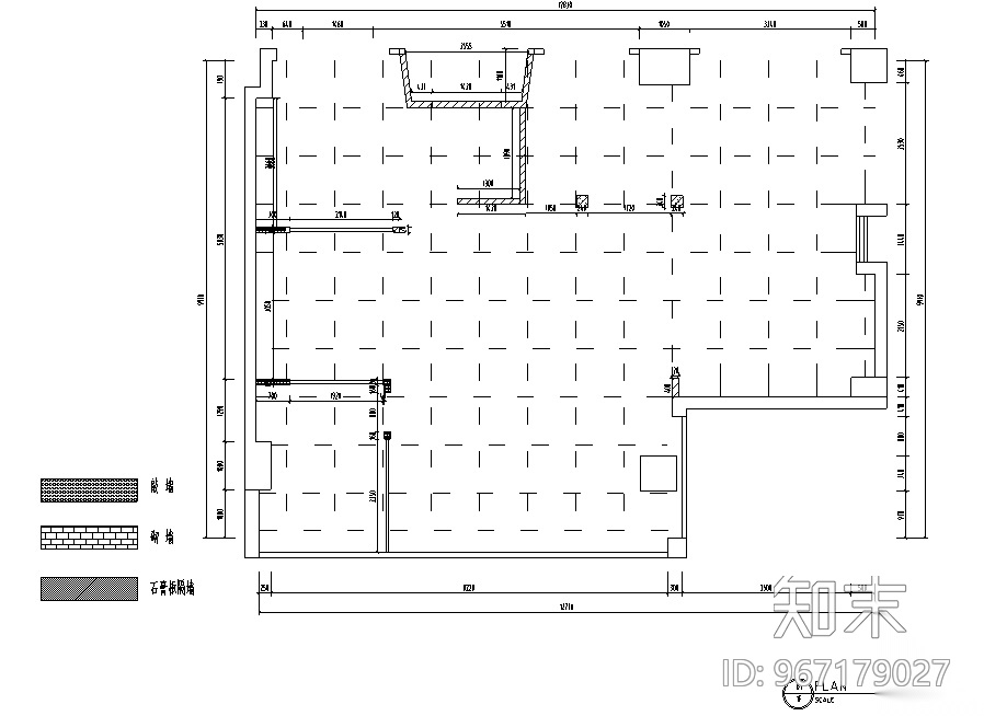 一野设计公司办公空间设计施工图（附效果图）cad施工图下载【ID:967179027】