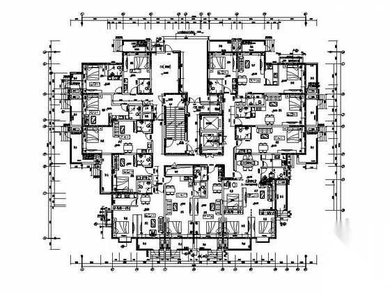 某二十三层公寓建筑施工图cad施工图下载【ID:167356120】