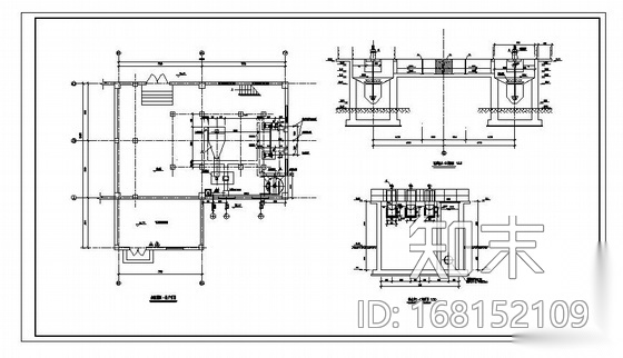 涿州市某城市污水处理厂工艺部分全套图纸cad施工图下载【ID:168152109】