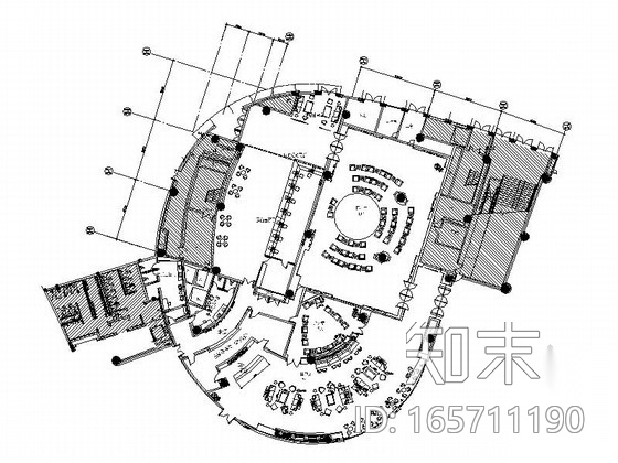 [江苏]科技文化艺术中心高档贵宾休息厅装修施工图（含效...cad施工图下载【ID:165711190】