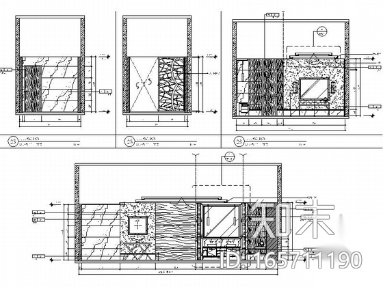 [江苏]科技文化艺术中心高档贵宾休息厅装修施工图（含效...cad施工图下载【ID:165711190】