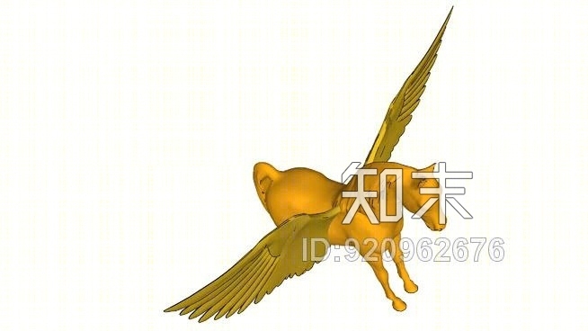 飞马（雕塑）SU模型下载【ID:920962676】