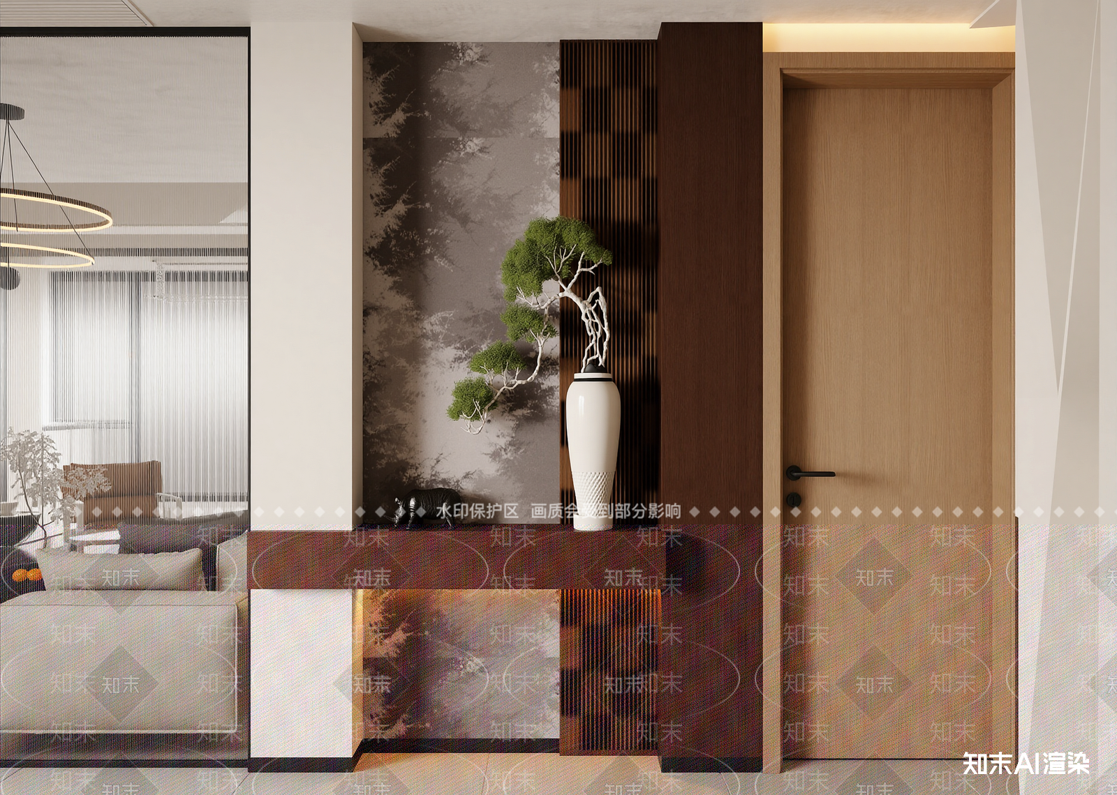 现代玄关3D模型下载【ID:1215133277】