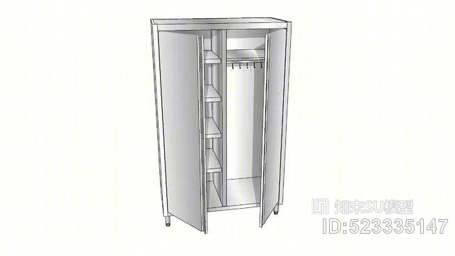 清洗柜/PMS2/不锈钢SU模型下载【ID:523335147】