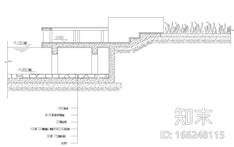 游泳池cad施工图下载【ID:166248115】