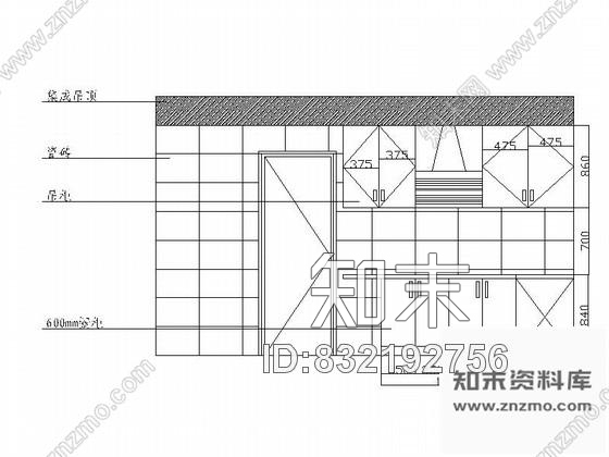 图块/节点贵阳某四居室厨房立面图含效果施工图下载【ID:832192756】