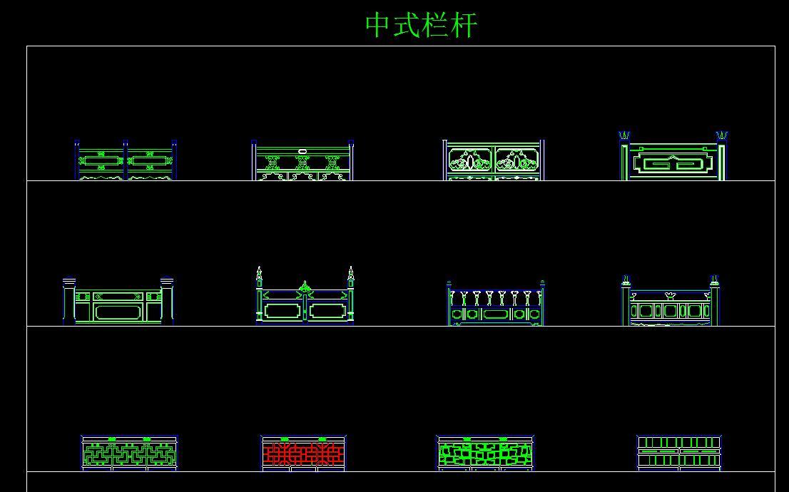 CAD中式图库cad施工图下载【ID:228630173】