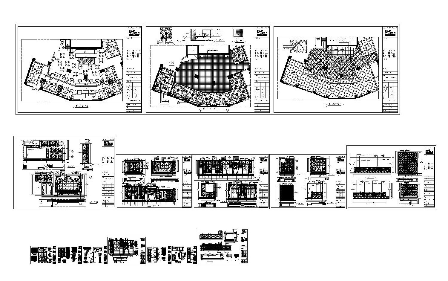 福州欧式简约风—兰博基尼休闲酒吧装饰施工图及效果图cad施工图下载【ID:733597415】