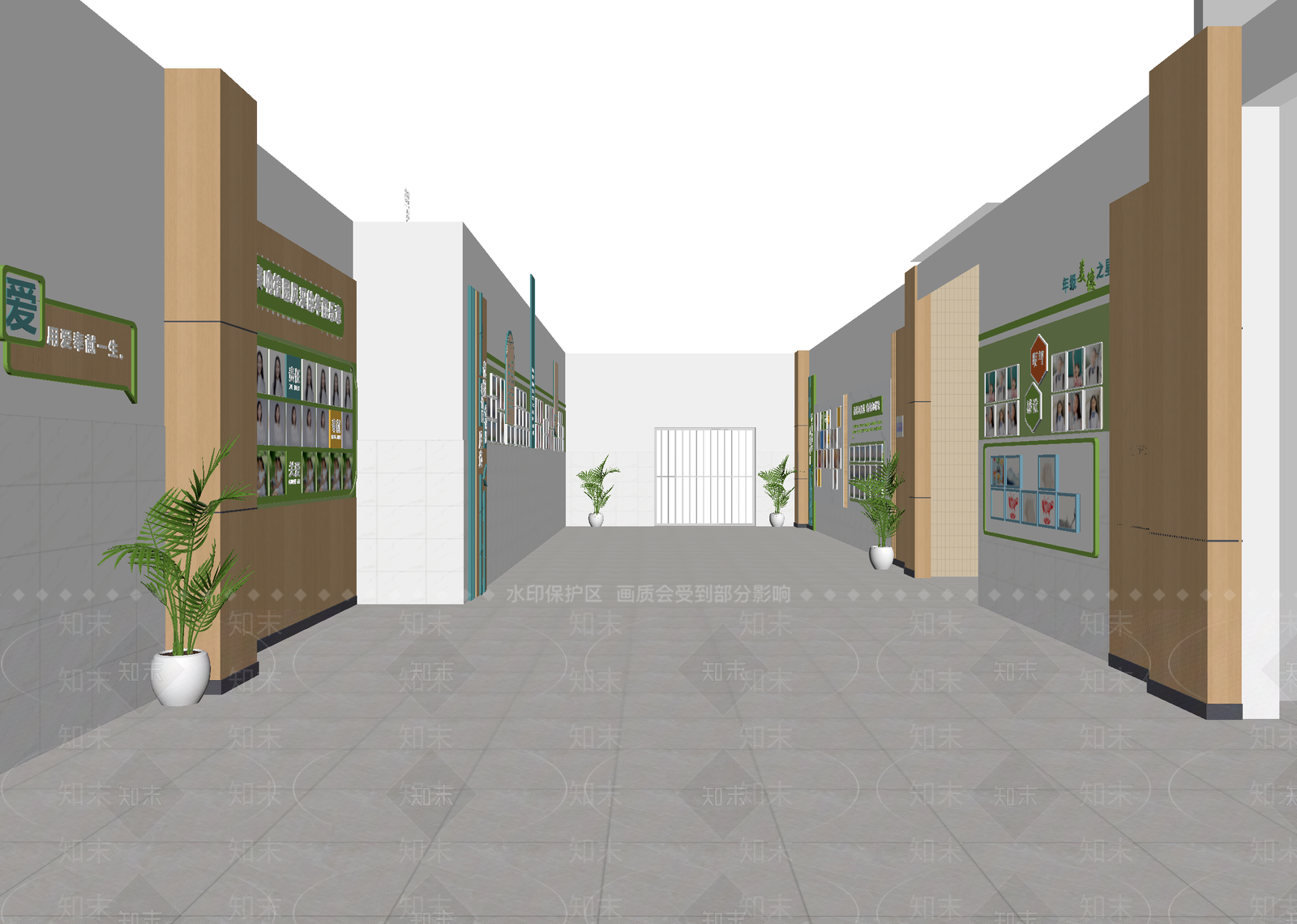 现代走廊3D模型下载【ID:1215020959】
