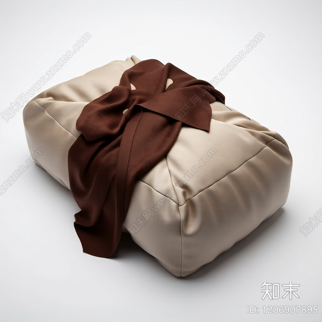布艺抱枕带毯子3D模型下载【ID:1206907895】