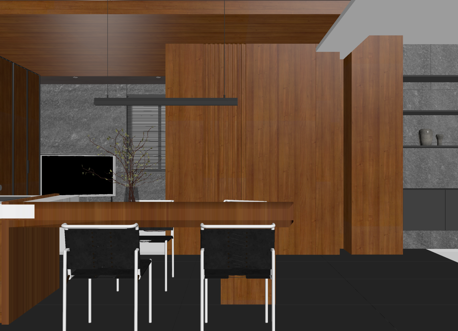 现代咖啡厅3D模型下载【ID:1214329351】