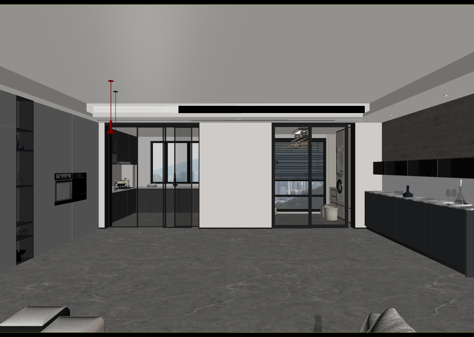 现代客餐厅3D模型下载【ID:1215115691】