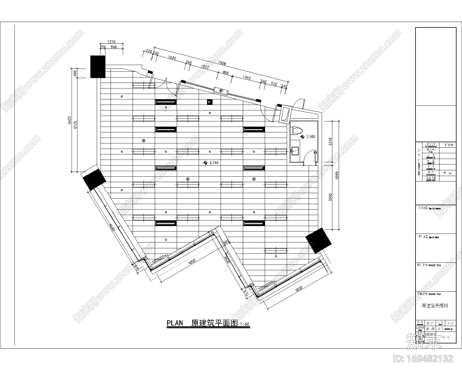 新中式办公室整套施工图cad施工图下载【ID:169482132】