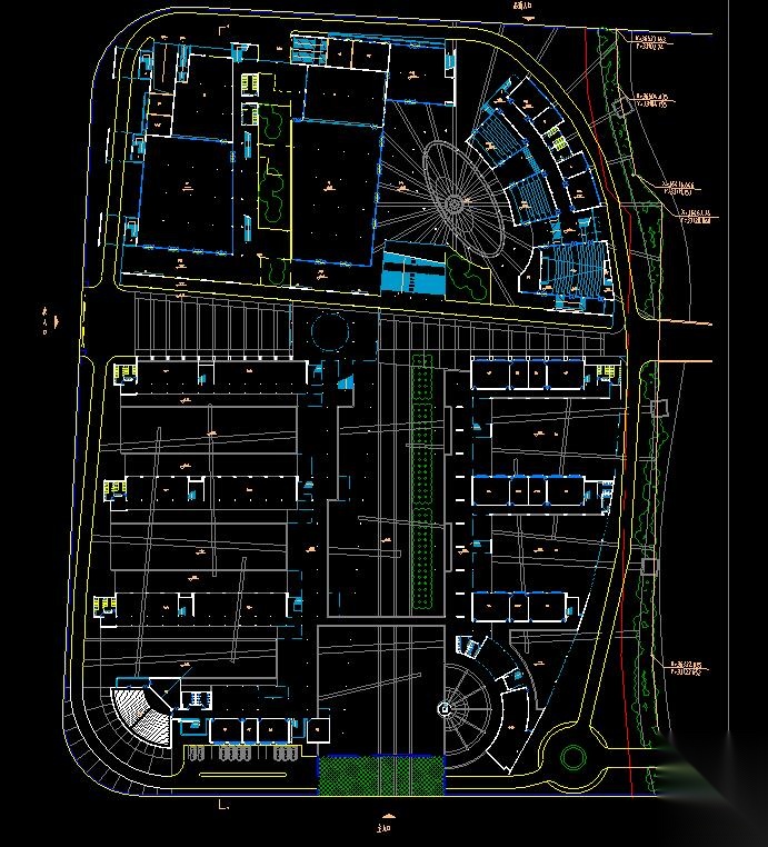 [广东]某区市桥南区高级中学规划方案设计文本包含（cad...cad施工图下载【ID:166553181】