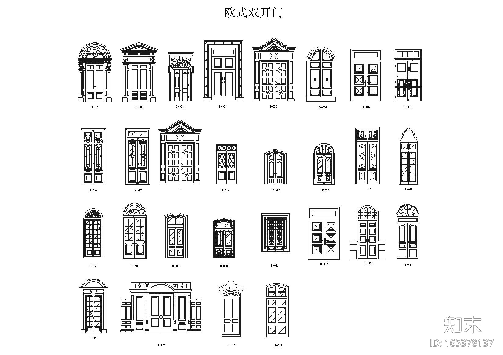 室内空间室内CAD图块资料大全施工图下载【ID:165378137】