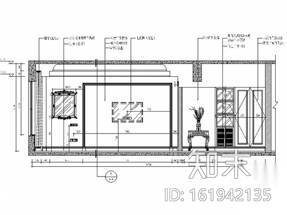 [广东]高档酒店美式风格客房单人间样板房CAD施工图施工图下载【ID:161942135】