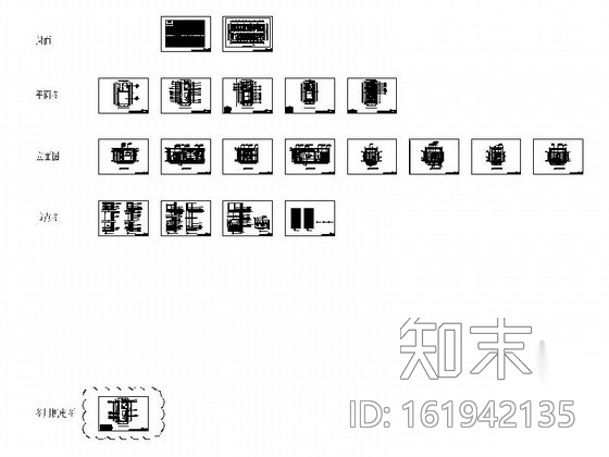 [广东]高档酒店美式风格客房单人间样板房CAD施工图施工图下载【ID:161942135】