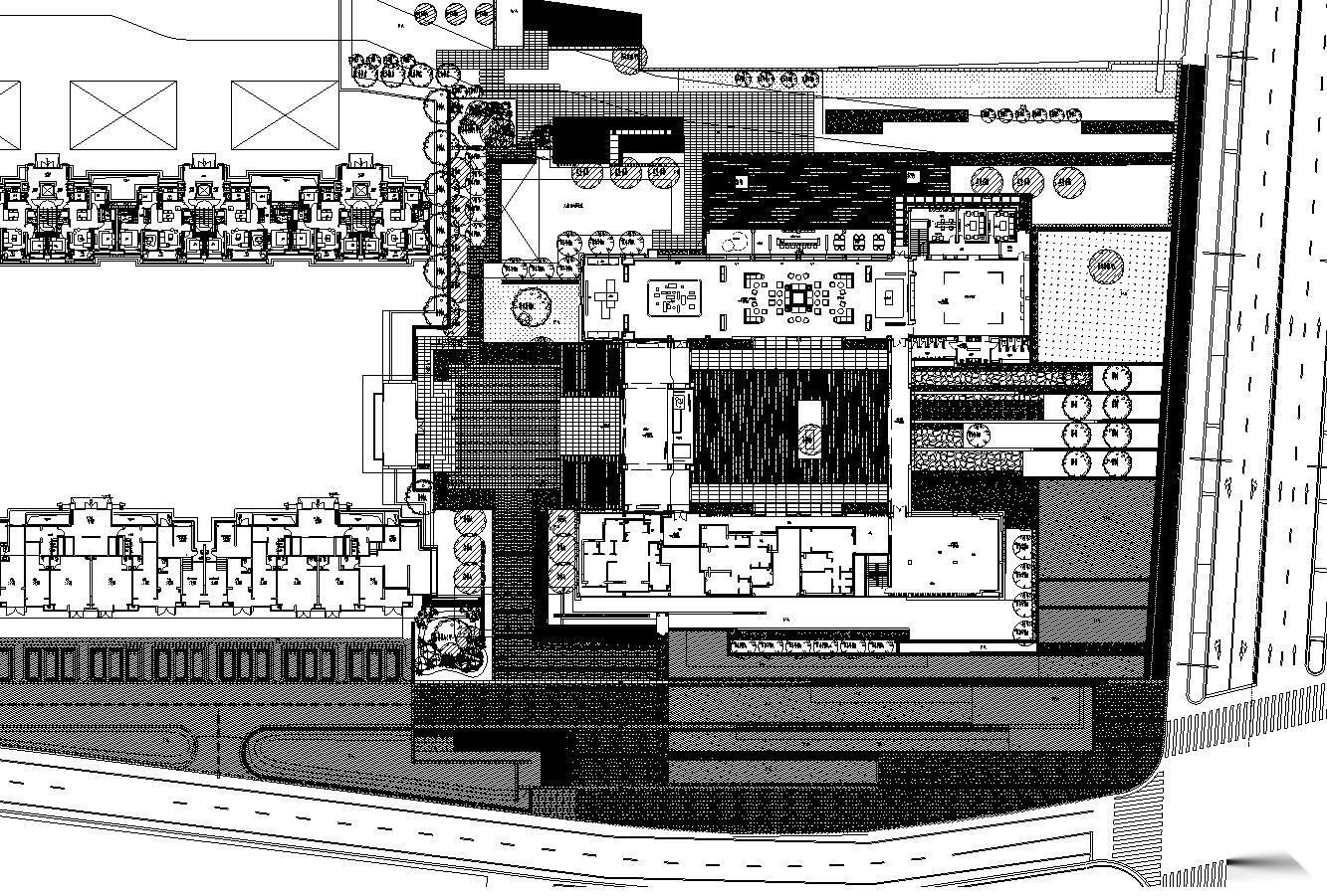 ​[上海]青浦徐泾万科天空之城居住区红线内景观施工图设...施工图下载【ID:161038117】