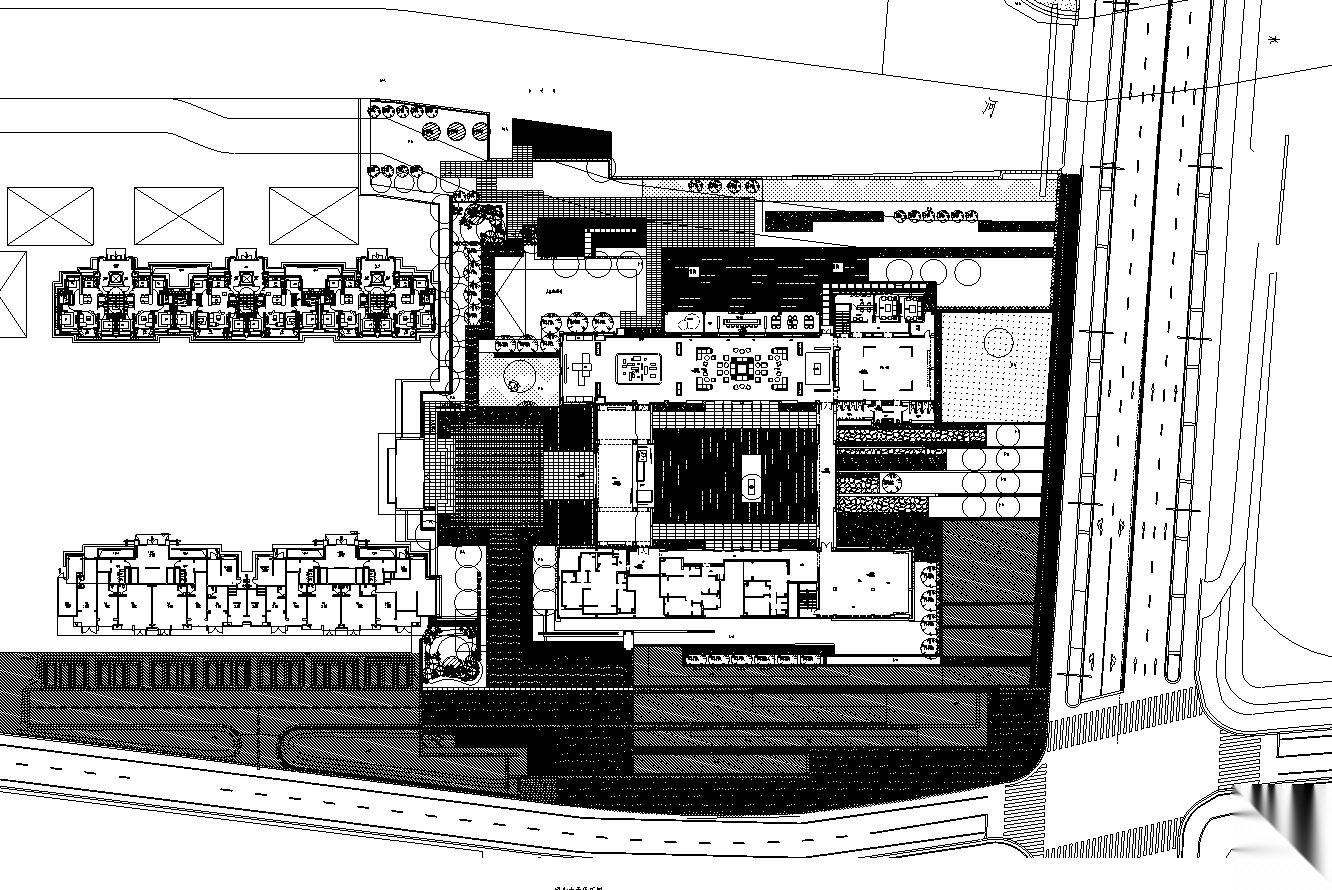 ​[上海]青浦徐泾万科天空之城居住区红线内景观施工图设...施工图下载【ID:161038117】