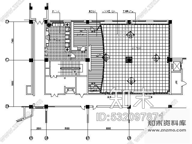 施工图北京某写字楼多功能厅施工图含效果cad施工图下载【ID:532097871】