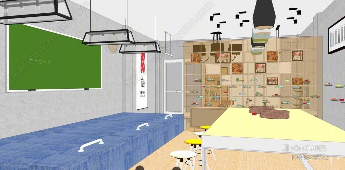 儿童活动室SU模型下载【ID:649263047】