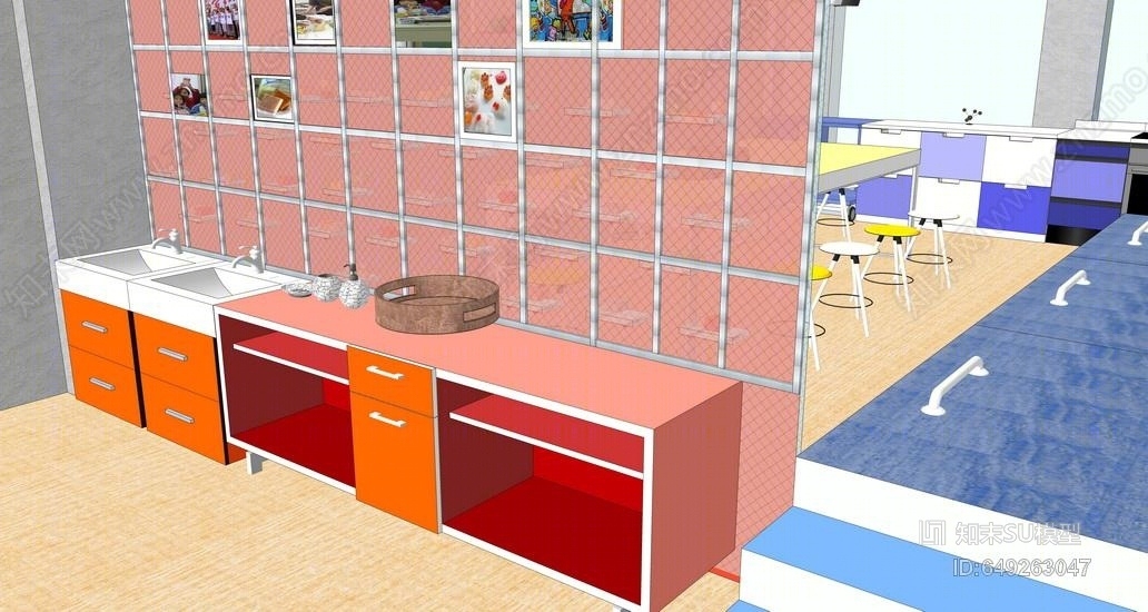 儿童活动室SU模型下载【ID:649263047】