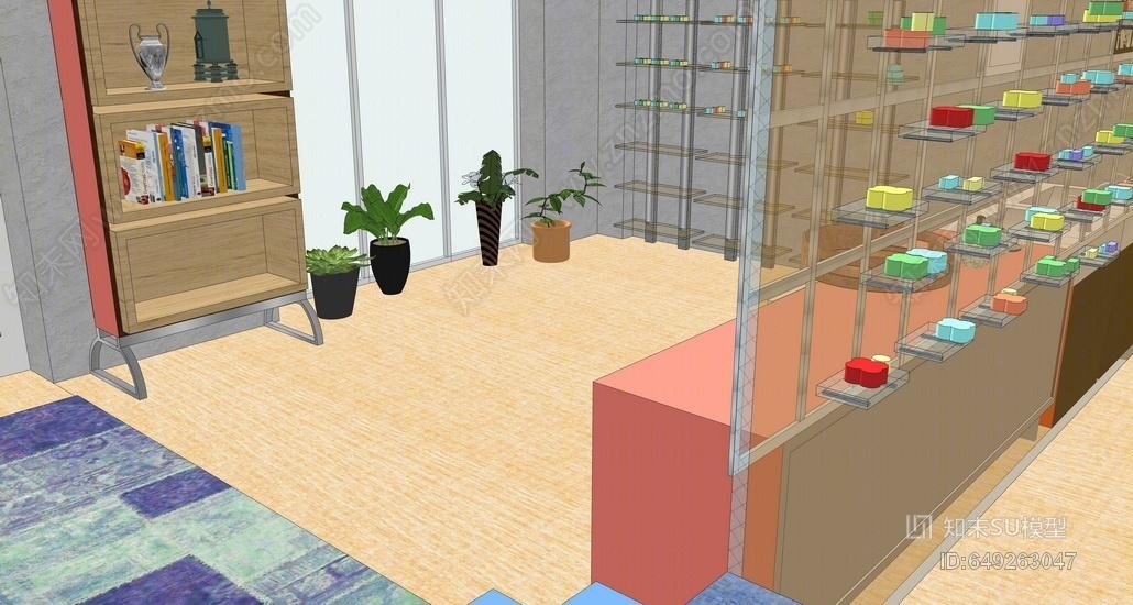 儿童活动室SU模型下载【ID:649263047】
