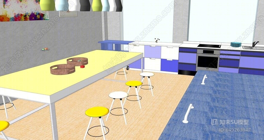 儿童活动室SU模型下载【ID:649263047】